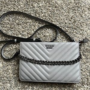 Victoria Secret grey crossbody bag